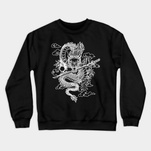 Black and White Chinese Dragon 2 Crewneck Sweatshirt